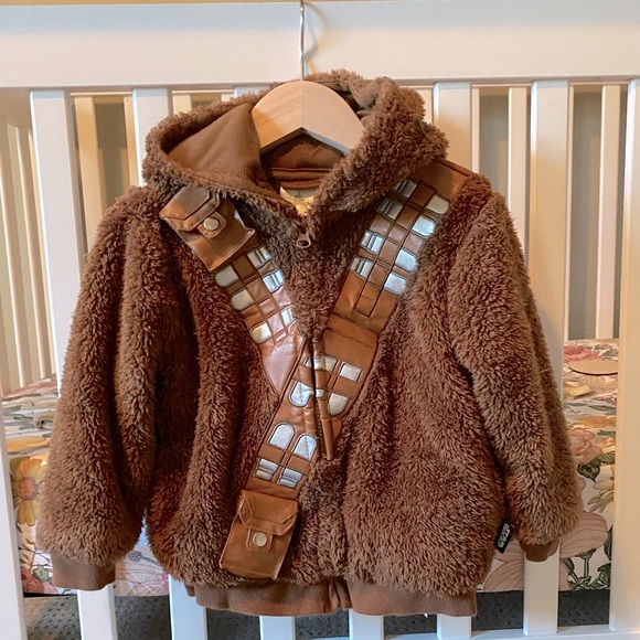 DISNEY limited edition brown Sherpa toddler boys hoodie sweatshirt unisex girls - Picture 1 of 7